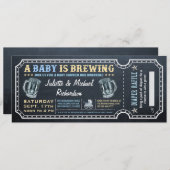 Un bébé brasse des Baby showers Invitations de bil (Devant / Derrière)