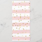 Un bébé brasse du thé à la fête Menu Baby shower (Dos)