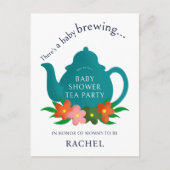 Un bébé brasse du thé Baby shower Invitation (Devant)