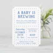 Un bébé brasse, Invitation de douche (Debout devant)