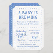 Un bébé brasse, Invitation de douche (Devant / Derrière)