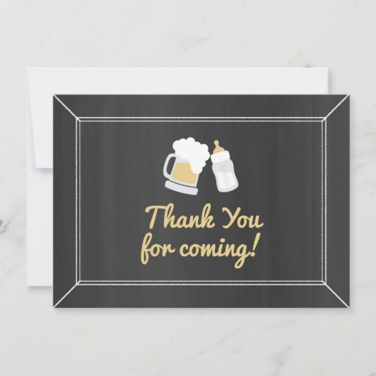 Un bébé brasse le Merci de baby shower (Devant)