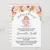 Un bébé brasse Pâques Thé Douche Invitation (Devant / Derrière)