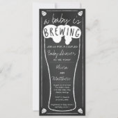 Un bébé brasse une invitation au Baby shower (Devant)