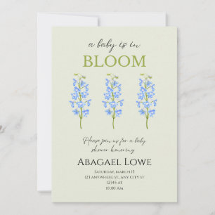 Un bébé est en fleur ! invitations à la douche béb