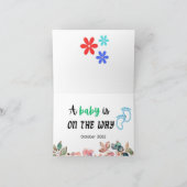 Un bébé est en route Carte d'annonce de grossesse (Intérieur)