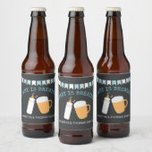 Un bébé est en train de brasser bébé-Q Étiquette d (Bouteilles)