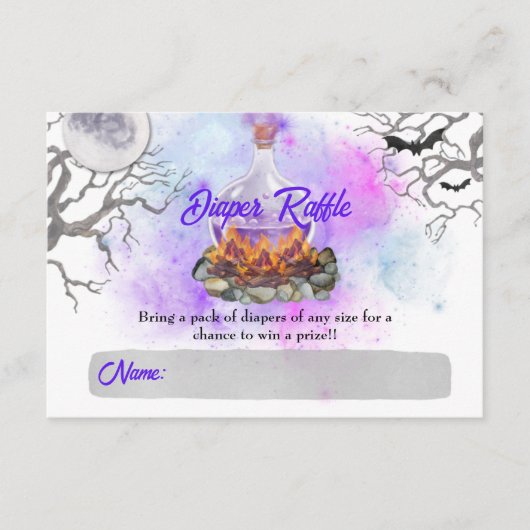 Un bébé est en train de brasser - Cartes à raffle  (Devant)