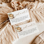 Un bébé ne brasse qu'une carte de note, café bébé