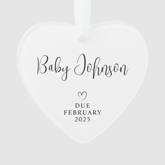 Un bébé photo de parents attendu pour 2025 (devant)