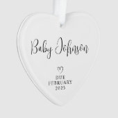 Un bébé photo de parents attendu pour 2025 (devant)