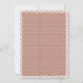 Un bébé prépare une invitation à la fête de bébé C (Dos)