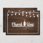 Un bébé rustique brasse du Merci de Baby shower (Devant / Derrière)