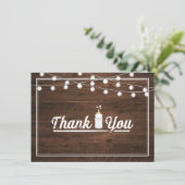 Un bébé rustique brasse du Merci de Baby shower (Debout devant)