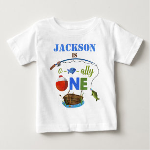 Un bébé t-shirt Ofish-ally Big ONE garçon