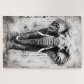 un bel éléphant comme puzzle (Horizontal)