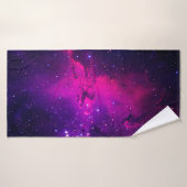 Un bel espace lumineux nebula. arrière - plan, (Serviette de bain)