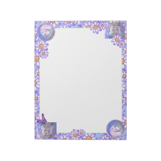 Un Bloc-notes paradisiaque violet (Tourné)