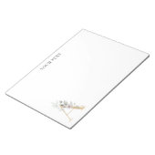 Un Bloc-notes personnalisé monogramme floral (Incliné)