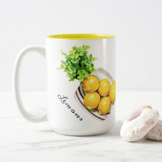 Un Bol De Mug De Citrons