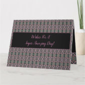 Un Bon Anniversaire Souhaite Juste Pour Vous Carte (Dos)