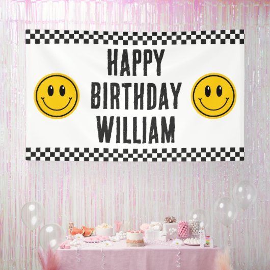 Un bon gars premier anniversaire grande bannière (Fête)