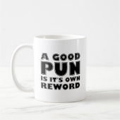 Un bon jeu de mots mug drôle (Gauche)