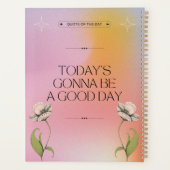 Un Bon Jour Inspirationnel Floral Positif (Dos)