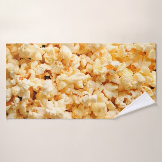 Un bon popcorn sur tout l'arrière - plan. Nourritu (Serviette de bain)