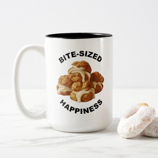 Un Bonheur De Taille Bite Profiteroles Mug (Avec donut)