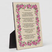 "Un bouquet de fleurs" Poème sur la plaque du chev (Côté)