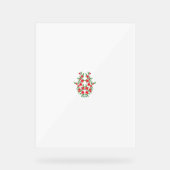 un bouquet de fleurs rouges sur un arrière - plan (Recto)