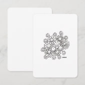 Un Bouquet de sourires : Bonjour, Merci - Carte à (Devant / Derrière)