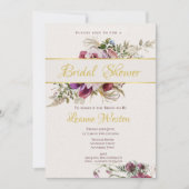 Un Bouquet romantique Invitation de nuptiale (Devant)