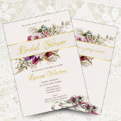 Un Bouquet romantique Invitation de nuptiale