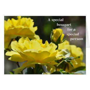 Un Bouquet spécial pour une Rose Jaune Spéciale