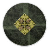 Un bouton en céramique Motif en miroir (Devant)