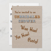 un BRIDAL ed Invitation (Devant / Derrière)