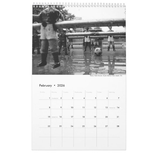 Un brillant calendrier photographique en B&W - Kel (Feb 2026)