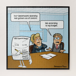 Un budget sournois amusant puzzle