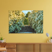 un buisson de fleurs d'araignée blanche sur toile (Insitu(Salon))