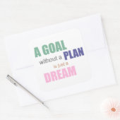 Un but sans plan est juste un autocollant rêveur (Enveloppe)