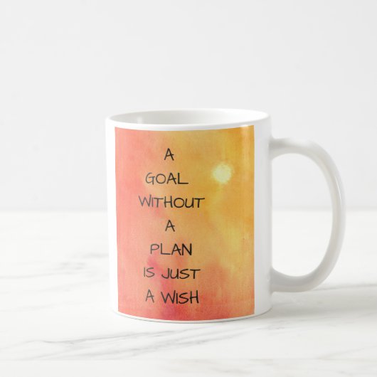 Un but sans plan est juste une tasse de tasse de (Droite)