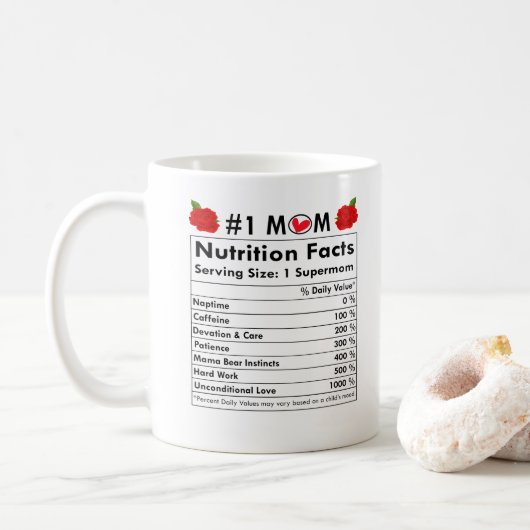 Un cadeau amusant pour maman Mug (Avec donut)