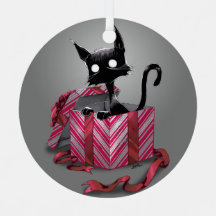 Un cadeau Boo Kitty en métal ornement