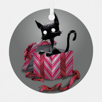 Un cadeau Boo Kitty en métal ornement