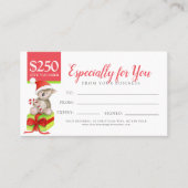 Un cadeau de Noël à l'ours Certificat cadeau de 25 (Devant)