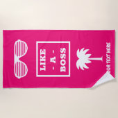 Un cadeau de serviette de plage amusant pour un pa (Devant)