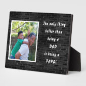 Un cadeau durable ! Papa Photo Plaque avec Easel (Côté)