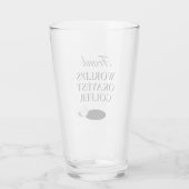 Un cadeau en verre de Golfer le plus Okayest pour  (Dos)